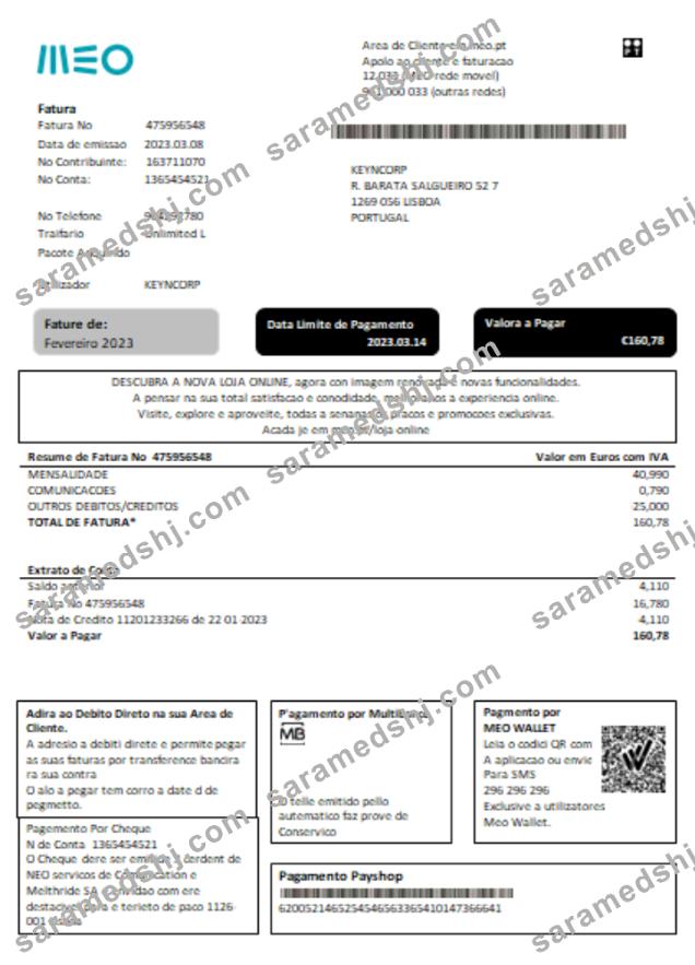MEO utility business bill,  SCR